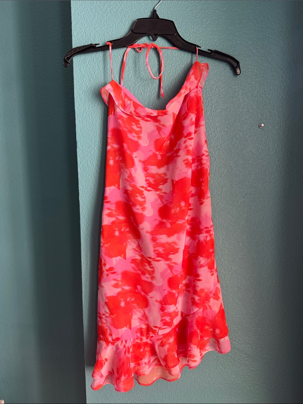 Princess Polly Pink & Orange Floral Mini Slip Dress